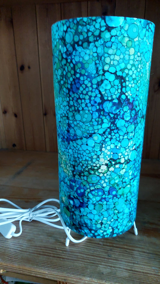 Abstract Blue Table Lamp