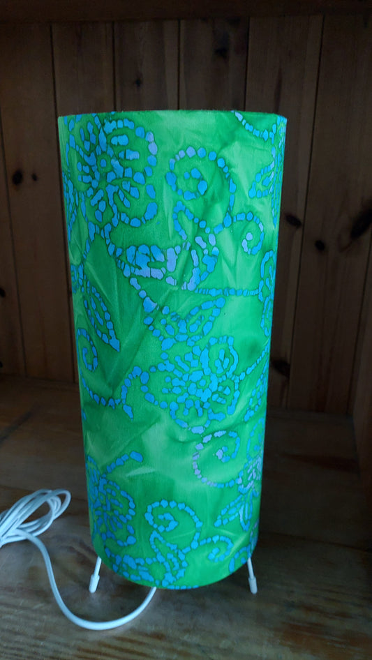 Green Batik Table Lamp
