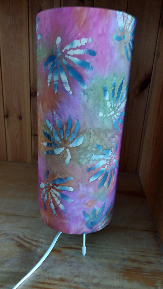 Pink & Purple Batik Table Lamp