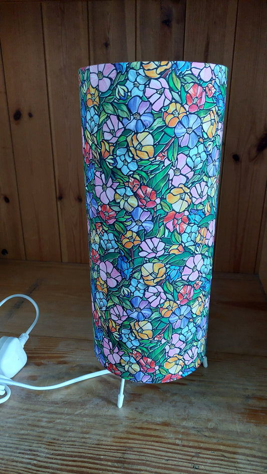 Floral Print Table Lamp