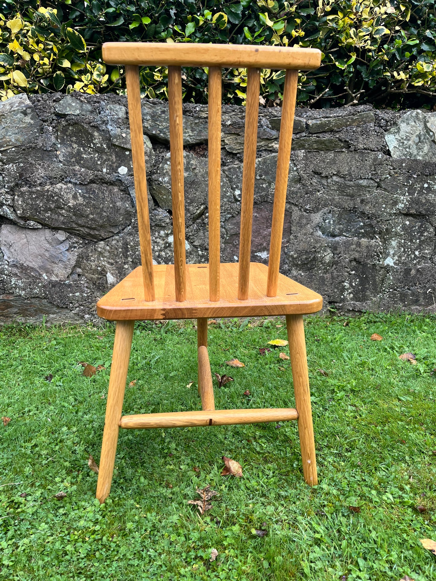 Hand Crafted Irish Oak Solid Chair