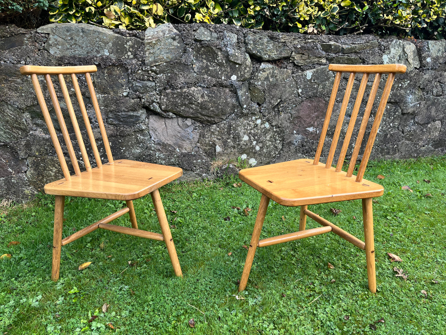 Hand Crafted Irish Oak Solid Chair