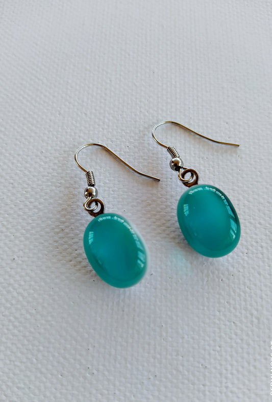 Glass Drop Earings