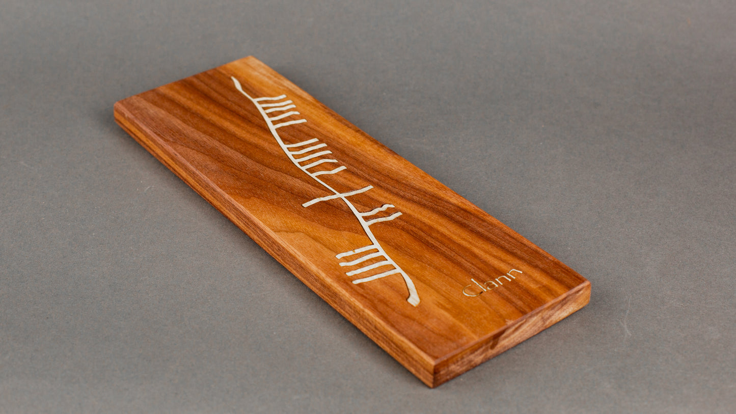 Clann - Ogham inlay wall plaque