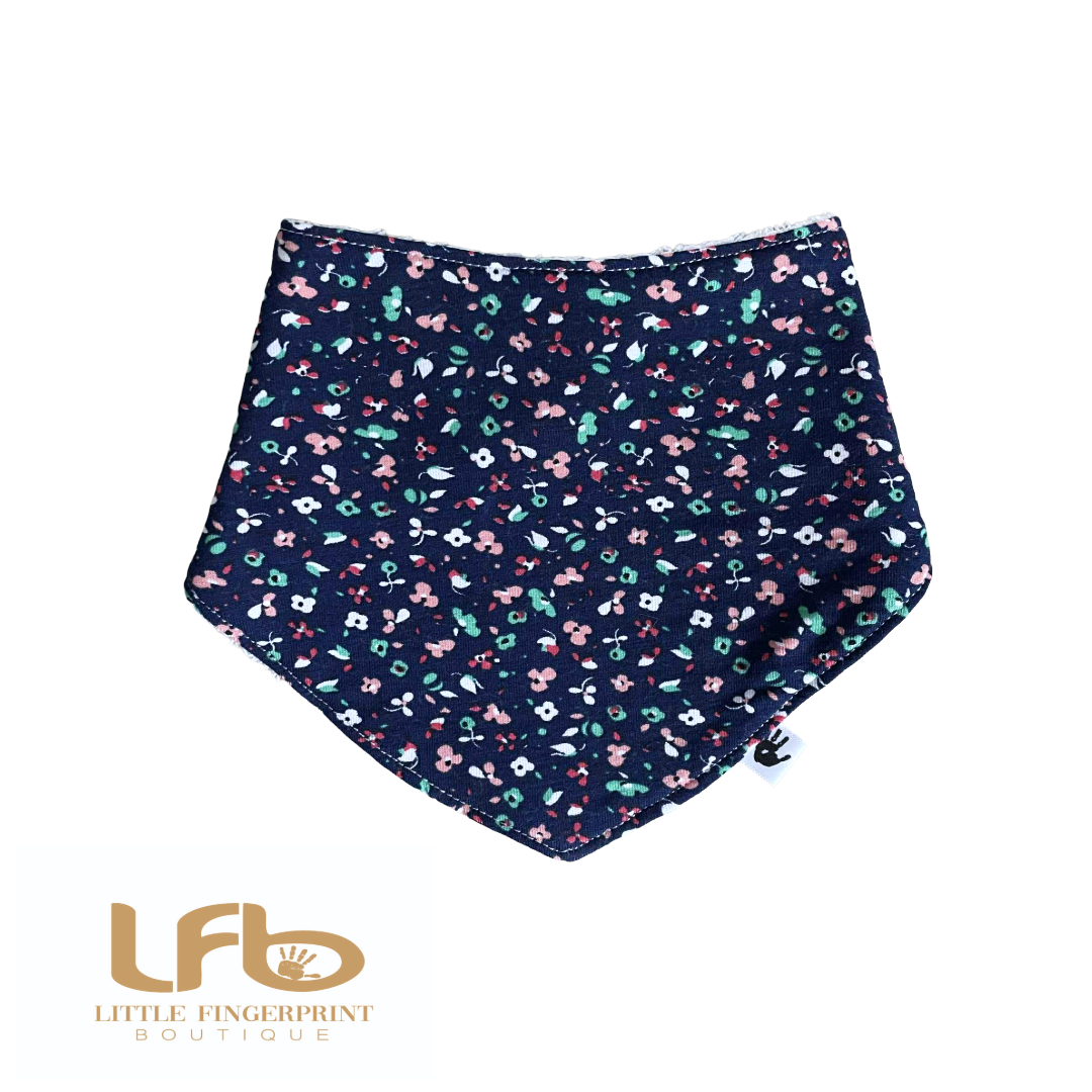 Midnight Meadow-  Baby Bandana Bib – Absorbent Dribble Bib