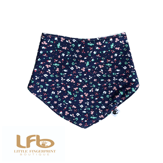 Midnight Meadow-  Baby Bandana Bib – Absorbent Dribble Bib