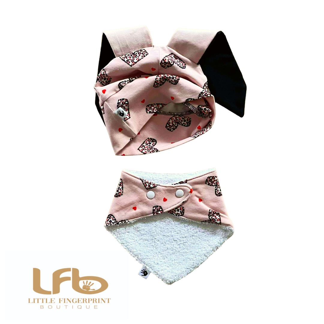 Baby & Toddler Bunny Ear Hat with Matching Bib – Cute Costume & Everyday Wear