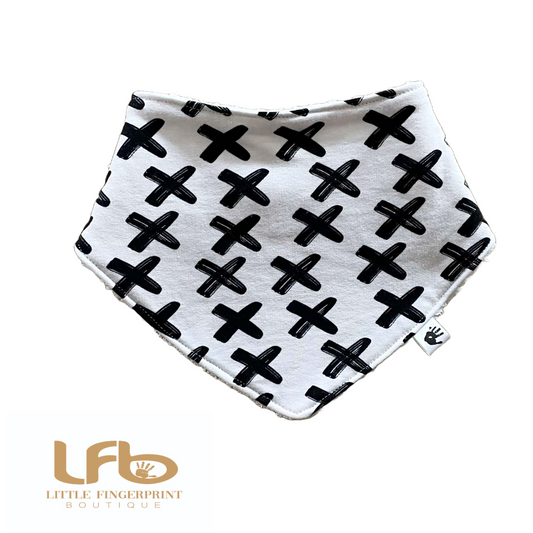 Chriss-Cross -  Baby Bandana Bib – Absorbent Dribble Bib