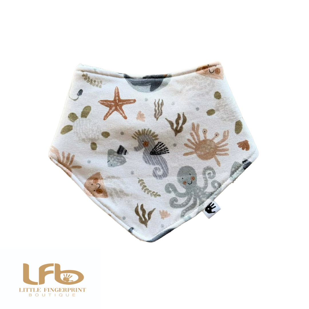 Under the Sea-  Baby Bandana Bib – Absorbent Dribble Bib