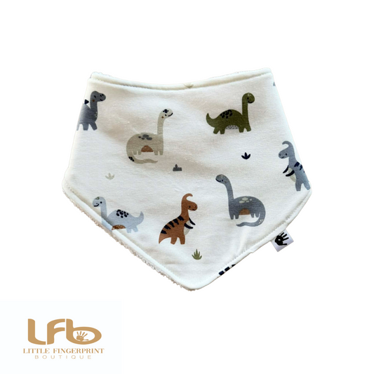 Dino-  Baby Bandana Bib – Absorbent Dribble Bib
