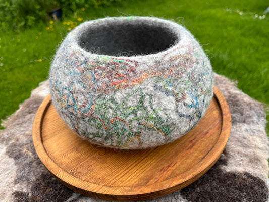 Felted bowl