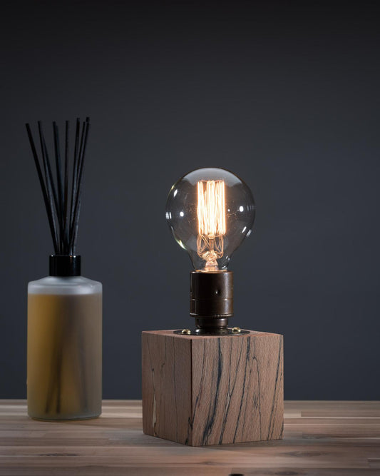 Wood Cube Lamp