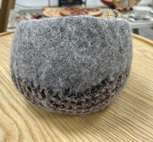 Felted Rustic Bowl