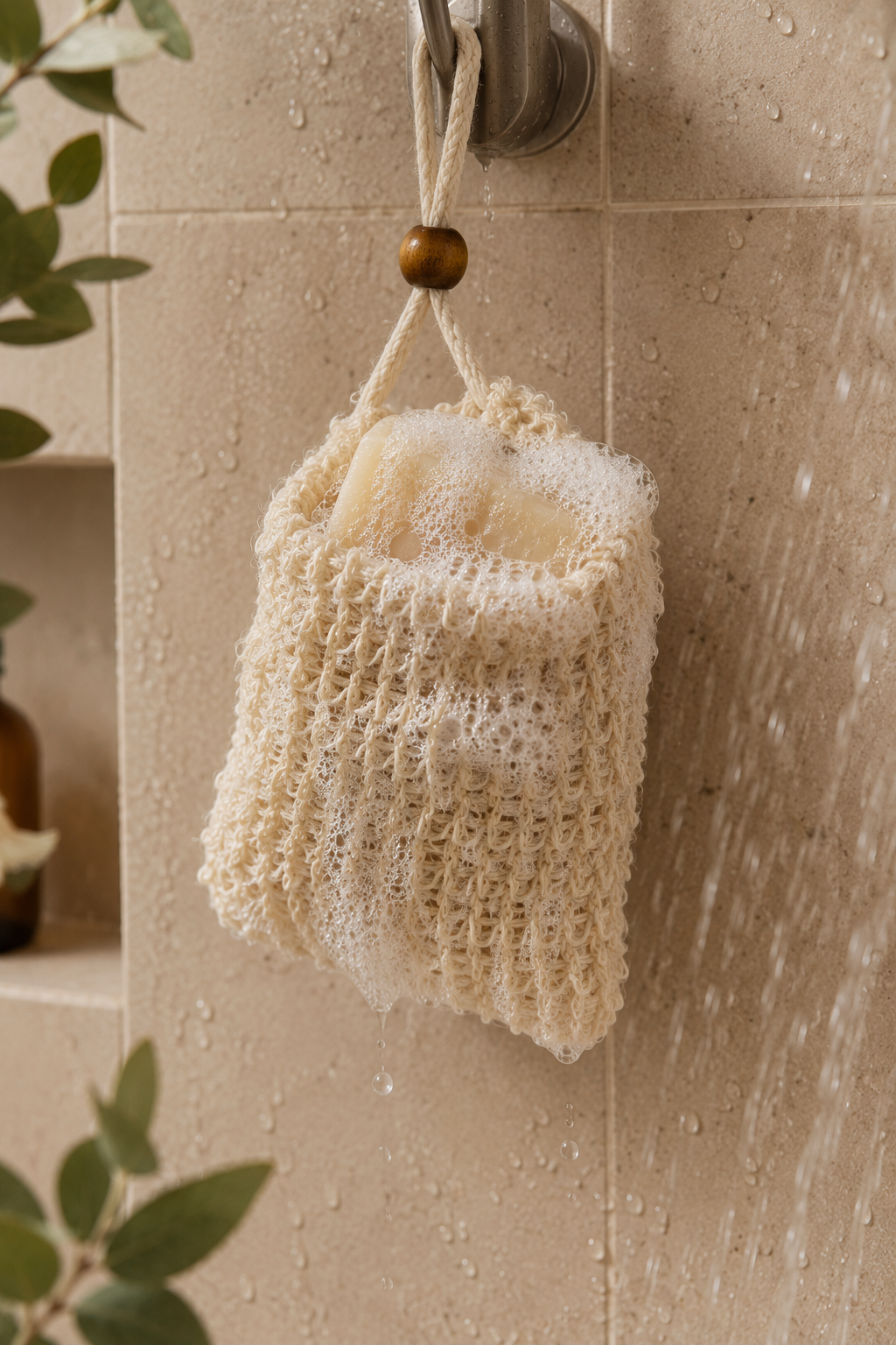 Natural Sisal Soap Saver Pouch