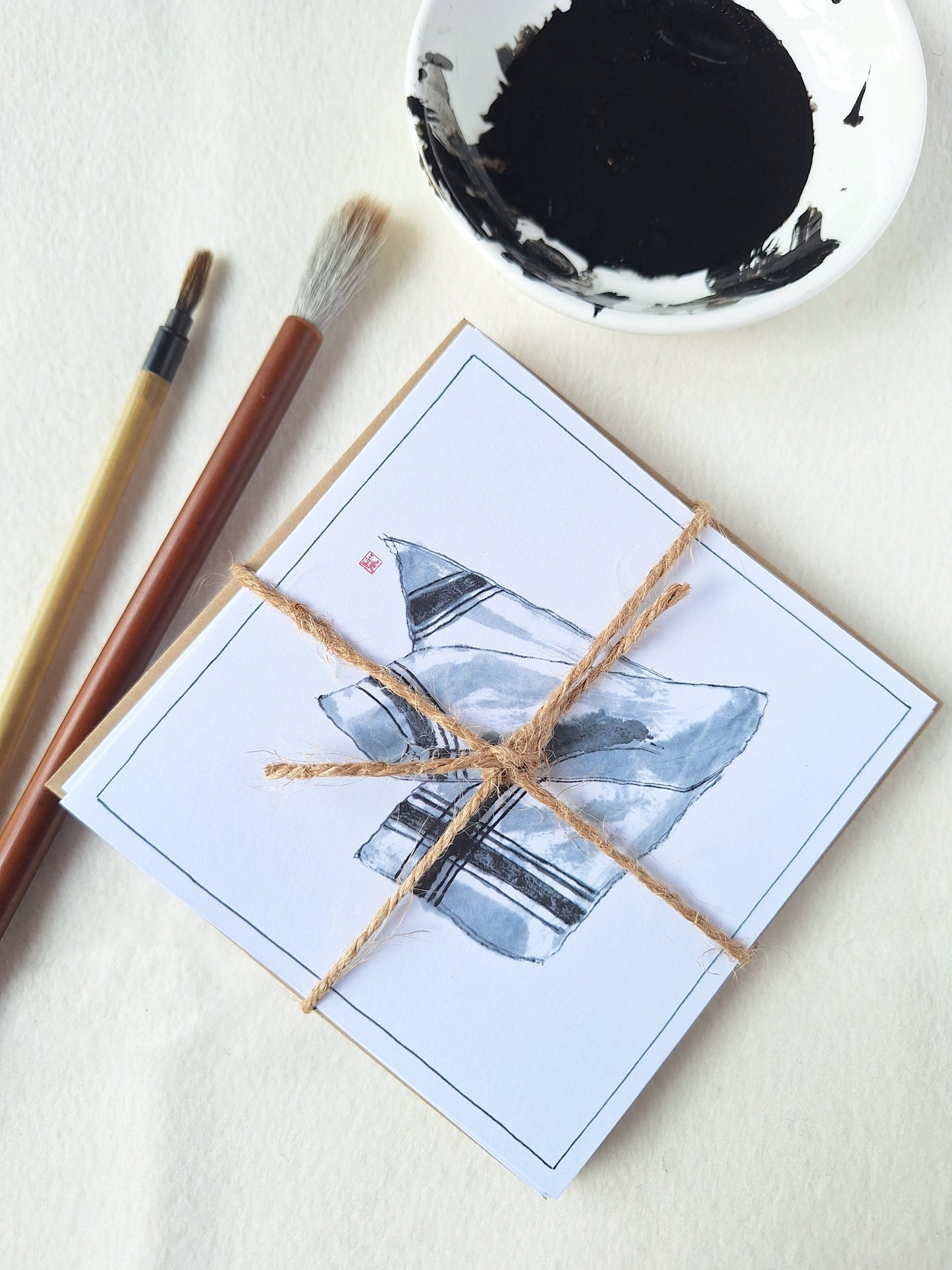 Saw Framed Eco Aritst Greeting Cards - 7 Design Mix Pack
