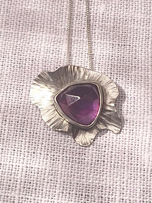 Organic Amethyst pendant 2