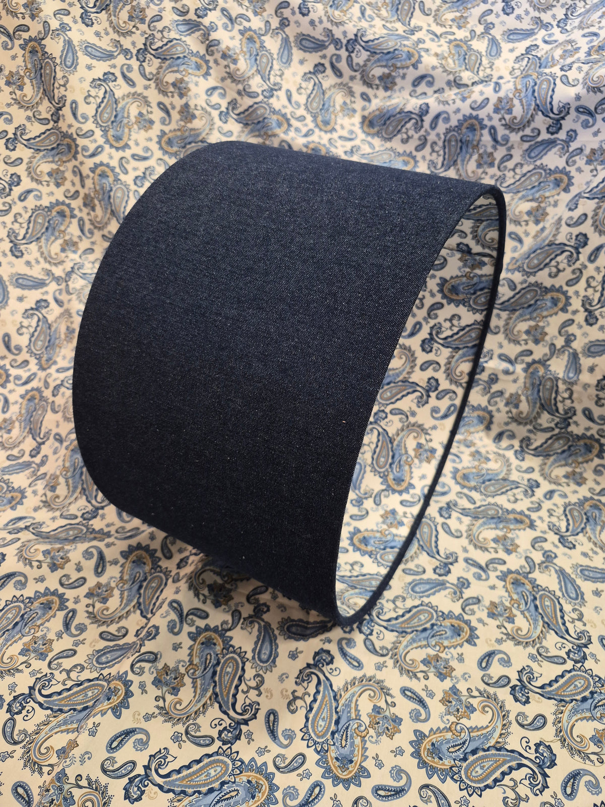 Denim & Paisley Drum Shade