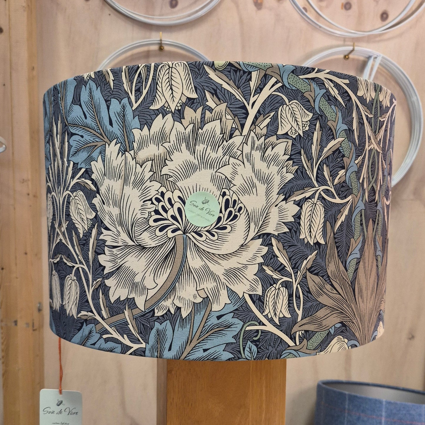 Our 'Honeysuckle & Tulip' 40 cm Drum Shade.