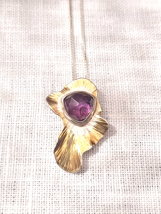 Organic Amethyst pendant 1