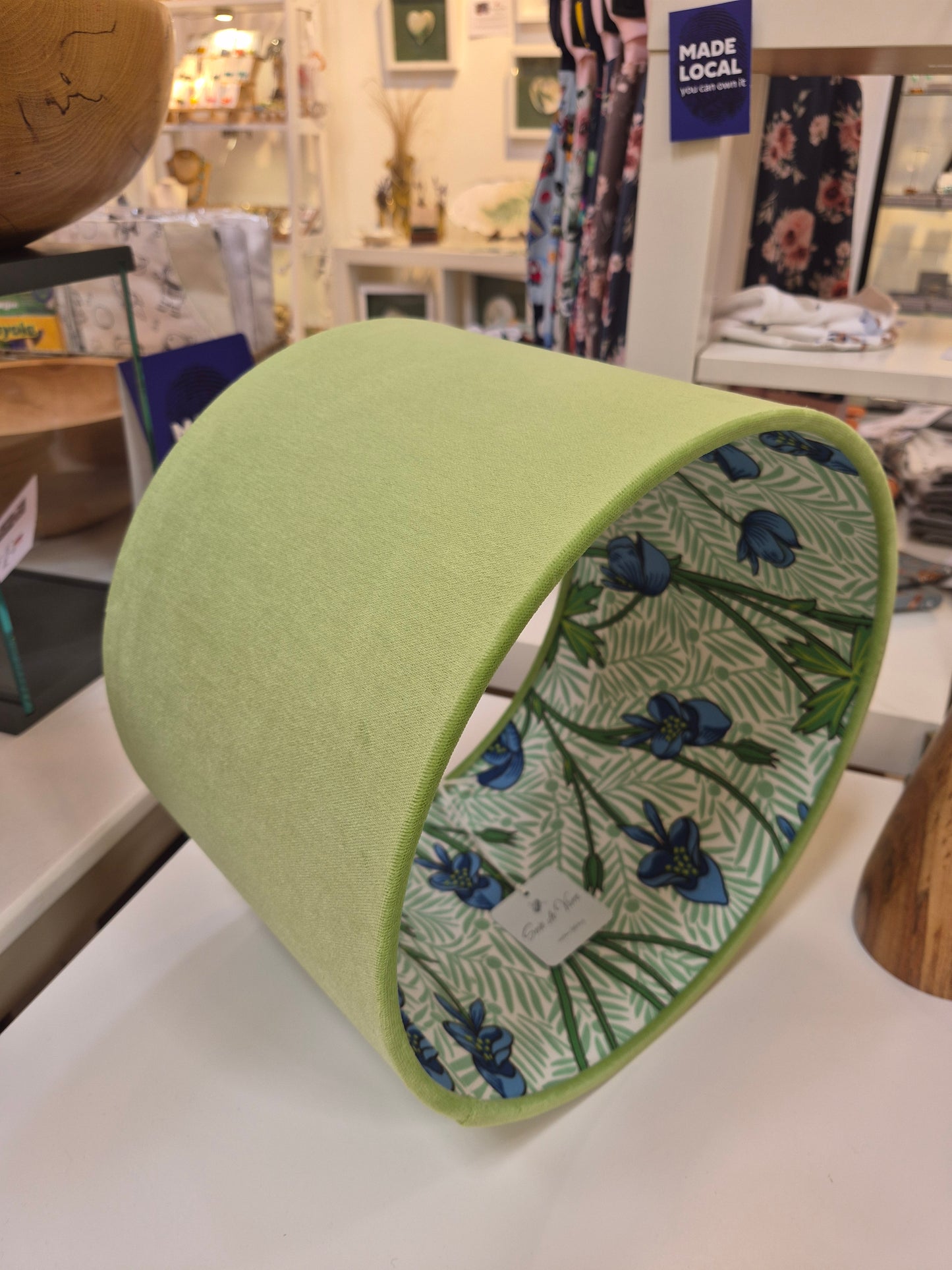 The 'Monkshood Velvet' 30cm Drum Shade.