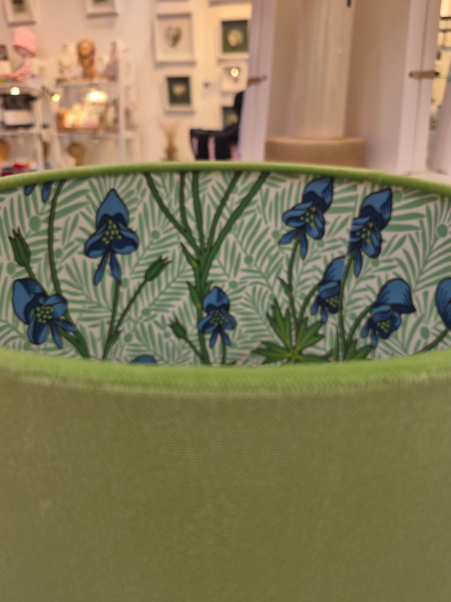 The 'Monkshood Velvet' 30cm Drum Shade.
