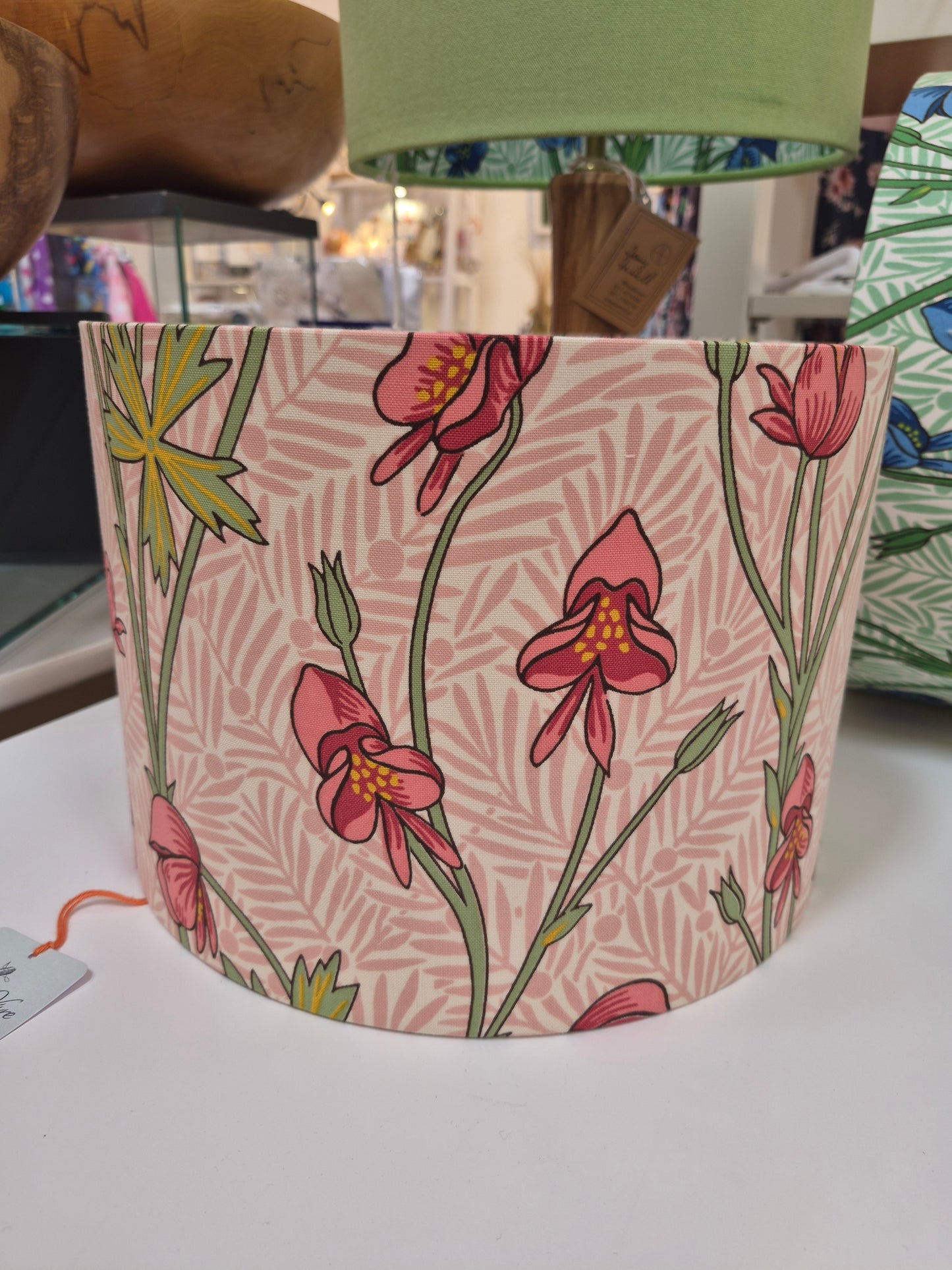 The 'Morris Monkshood' Rhubarb Drum Shade