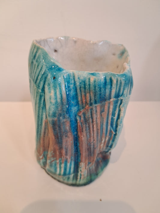 Irish Coastline Raku Ceramic vessels