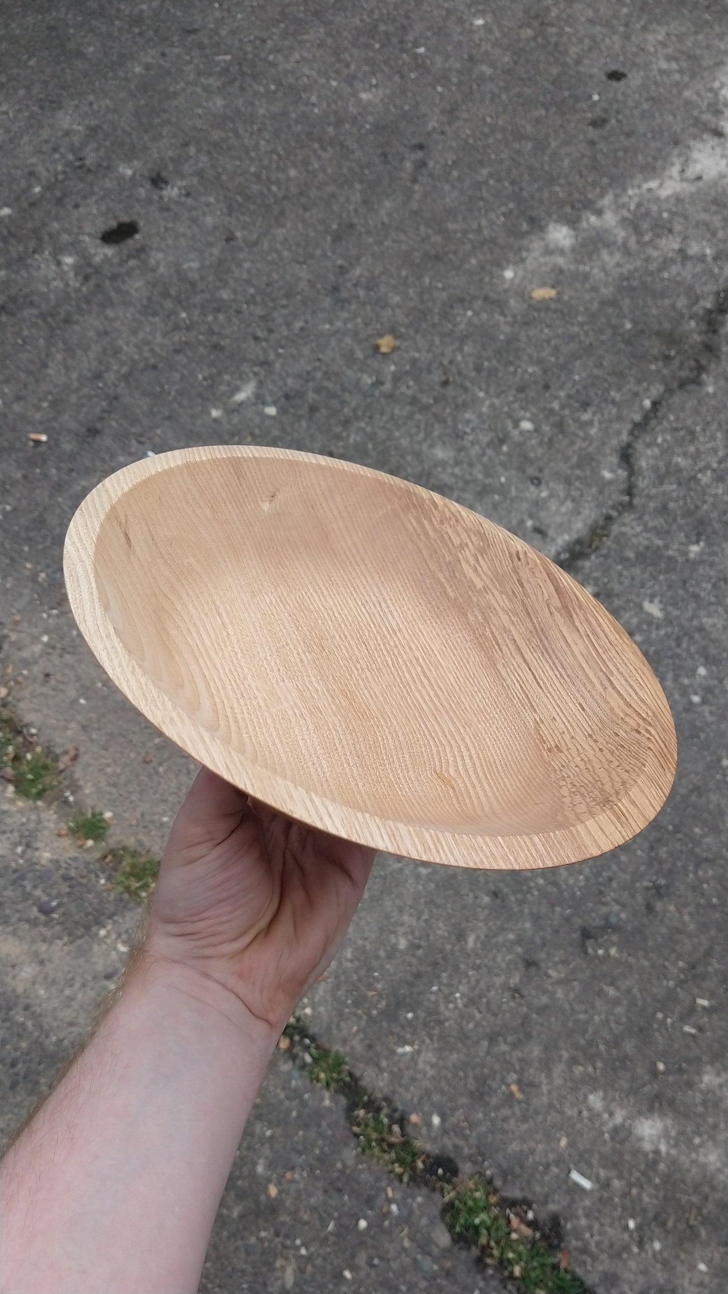 Olive ash serving bowl