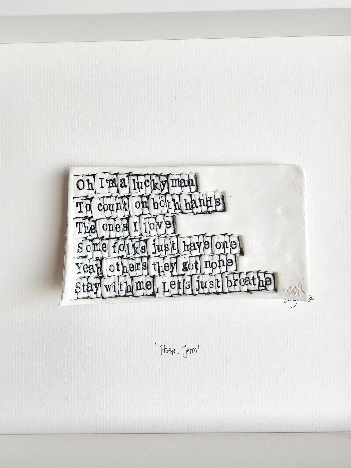 Lucky man - Just Breathe - Pearl Jam - large frame