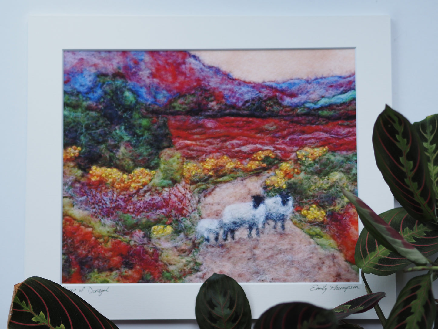 Sheep of Donegal (Print of Needle Felted Original)