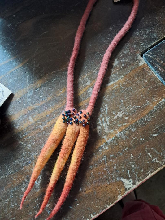 Felt necklace
